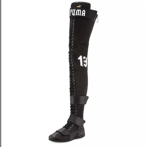 fenty thigh high boots